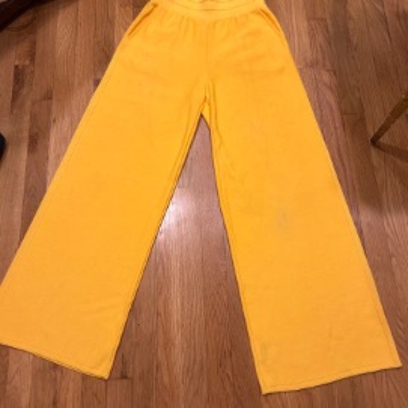 Molli Knit High Waisted Yellow Trousers - Picture 2 of 11
